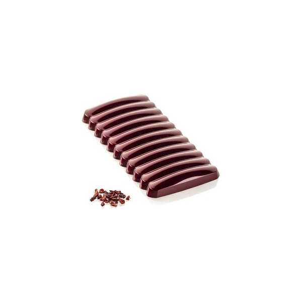 CH019 Cupola T: stampo in Tritan per 3 tavolette cioccolato da Silikomart
