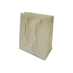 Bag Shopper in PVC Sabbia (11×6,5×H14cm) – Wedding Bag per Bomboniere e Regali