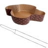 Kit Spillone 62 cm con 5 stampi colomba in carta forno calandrata per colombe dal peso di 1 Kg Kit Spillone 62 cm con 5 stampi colomba in carta forno calandrata per colombe dal peso di 1 Kg
