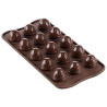 Stampo cioccolato ovetti tridimensionali con decoro a colata Choco Drop da Silikomart