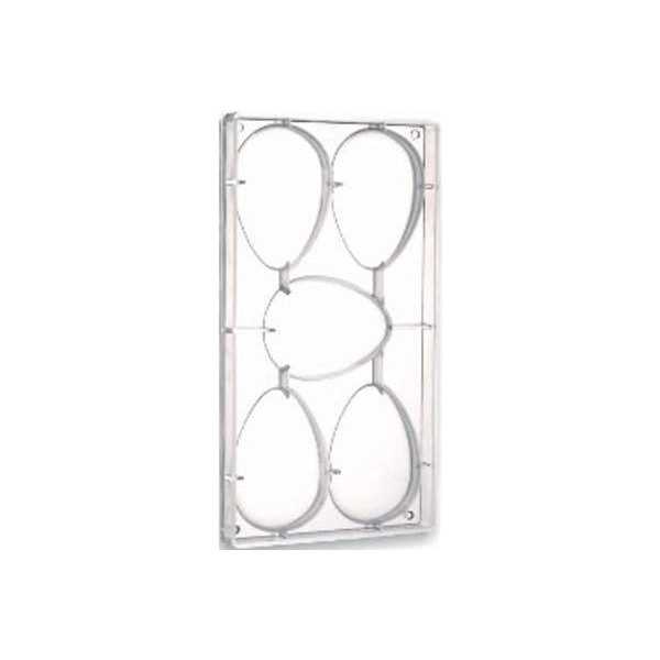 Stampo uova 800 g, in policarbonato con 5 impronte di altezza 120 mm e diametro 85 mm