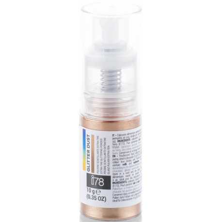 Colorante Spry Perlescente Bronzo in Polvere Scintillante Extra-fine con pompetta ad aria Glitter Dust Bronzo 10 g Colorante Spry Perlescente Bronzo in Polvere Scintillante Extra-fine con pompetta ad aria Glitter Dust Bronzo 10 g