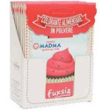 Colorante in polvere fucsia pastello, uso alimentare, idrosolubile in bustina da 5 g, di Madma