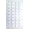 Stampo Cremino Liscio 10 g: stampo in policarbonato 32 cioccolatini cremino di lato 2,5 x 2,15 cm ed altezza 2,1 cm Stampo Cremino Liscio 10 g: stampo in policarbonato 32 cioccolatini cremino di lato 2,5 x 2,15 cm ed altezza 2,1 cm