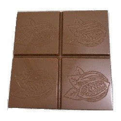 Stampo Tavoletta cioccolato quadrata 7 cm 35 g con Cabossa Satinata