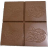 Stampo Tavoletta cioccolato quadrata 7 cm 35 g con Cabossa Satinata