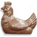 Stampo gallina 100 g: stampo in policarbonato per gallina di cioccolato da 100 g di 88 mm x 100 mm