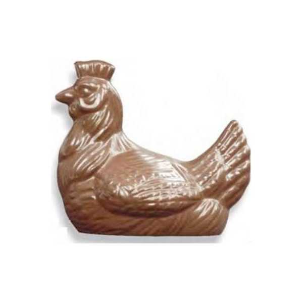 Stampo gallina 100 g: stampo in policarbonato per gallina di cioccolato da 100 g di 88 mm x 100 mm