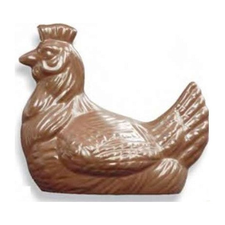 Stampo gallina 100 g: stampo in policarbonato per gallina di cioccolato da 100 g di 88 mm x 100 mm