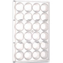 Stampo cioccolato bicchierino rigato, in policarbonato