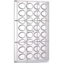 Stampo ovetto di cioccolato da 10 g con 32 impronte di h 32 x 22,5 mm in policarbonato professionale