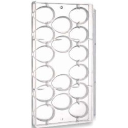 16 o 20 Uova 20 g "tipo ovetto Kinder Sorpresa" stampo policarbonato uova di pasqua h65x45 mm