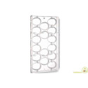 Stampo uova "tipo ovetto Kinder Sorpresa" 20 g con 16 impronte di h 65 x 45 mm in policarbonato professionale