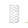 Stampo uova "tipo ovetto Kinder Sorpresa" 20 g con 16 impronte di h 65 x 45 mm in policarbonato professionale