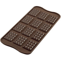 Stampo Tablette: stampo in in silicone per tavolette cioccolato da Silikomart