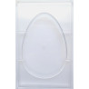 Tavoletta uovo piatto di cioccolato 300 g :stampo in policarbonato per tavoletta uovo di 200x138xh13 mm Tavoletta uovo piatto di cioccolato 300 g :stampo in policarbonato per tavoletta uovo di 200x138xh13 mm
