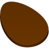 Tavoletta uovo piatto di cioccolato 300 g :stampo in policarbonato per tavoletta uovo di 200x138xh13 mm Tavoletta uovo piatto di cioccolato 300 g :stampo in policarbonato per tavoletta uovo di 200x138xh13 mm