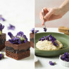 Petali di malva commestibili fiori edibili colore viola in barattolo da 4 g Petali di malva commestibili fiori edibili colore viola in barattolo da 4 g