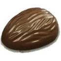 Stampo cioccolato Noce - Ovetto rigato 9gr in policarbonato