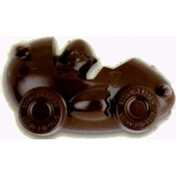 Stampo Formula Uovo da 40 g: stampo in policarbonato per cioccolato a forma di macchina formula uno, 12 x 7 cm