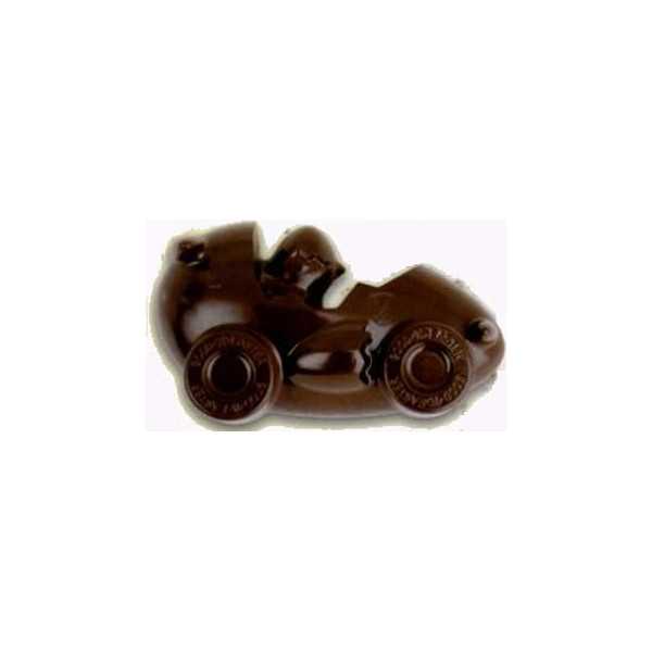 Stampo Formula Uovo da 40 g: stampo in policarbonato per cioccolato a forma di macchina formula uno, 12 x 7 cm