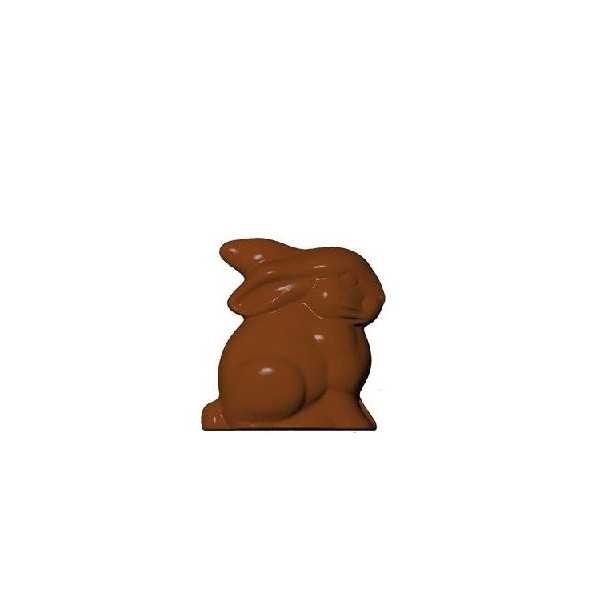 Stampo coniglietto 50 g, stampo in policarbonato a forma di piccolo coniglio di cioccolato