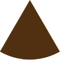 Tavoletta spicchio 80 g stampo policarbonato 4 spicchi di cioccolato 11x11xh1,1 cm