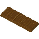 Tavoletta Block da 100 g: stampo in policarbonato per blocco cioccolato 155x57xh11 mm