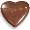 Stampo cioccolato cuore gigante con lucchetto da 8 cm