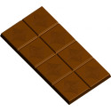 Stampo Cioccolato Tavoletta con Decori 16 cm e larga 8 cm peso 100 g in policarbonato