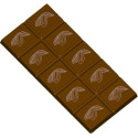 Stampo Tavoletta cioccolato rettangolare Cabossa 75 g  lunga 14,5 cm