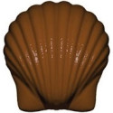 Stampo cioccolato Conchiglia Marina 10 g grande 34 x 33 x h 15 mm in policarbonato