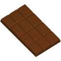 Stampo Tavoletta rettangolare di cioccolato da 50 g, lunga 11 cm e larga 6 cm in policarbonato