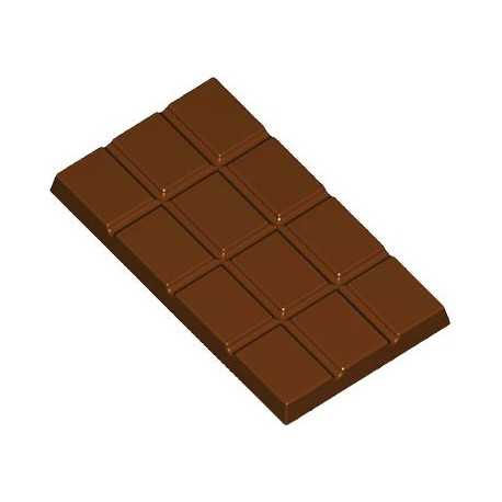 Stampo Tavoletta rettangolare di cioccolato da 50 g, lunga 11 cm e larga 6 cm in policarbonato