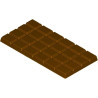 Stampo tavoletta rettangolare di cioccolato da 100 g in policarbonato di 150x75xh8,4 mm