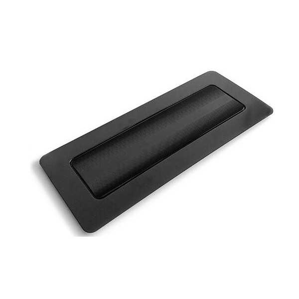 Set 10 vassoi multi porzioni rettangolari in plastica neri da 26 cm, riutilizzabili da Silikomart
