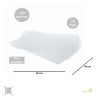 10 Fogli in Pvc per alimenti 30 cm x 40 cm e spessore di 150 mycron, fogli acetato da Decora