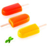 Stampi Gelato Cremino 9,2 cm Silikomart Gel12 – Set 2 Stampi + Vassoio 30×40cm + 50 Stecchi