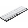 Stampi mini Gelati Pick Silikomart: 2 stampi per 10 mini semi-cilindri in silicone Top White da Silikomart Stampi mini Gelati Pick Silikomart: 2 stampi per 10 mini semi-cilindri in silicone Top White da Silikomart