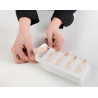 Mini Pick03 Silikomart – Stampo in Silicone per Mini Gelati su Stecco e Cioccolatini | Cilindri 6×2×1,8cm | Set 2 Pz + Vassoio
