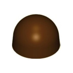 Stampo cioccolato Tondo a Cupola a forma boero diametro 28 mm peso pieno da 10 g in policarbonato