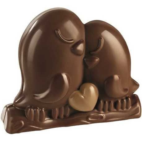 Uccelli Innamorati kit 2 stampi termoformati cioccolato 3D Loving Birds da Silikomart Uccelli Innamorati kit 2 stampi termoformati cioccolato 3D Loving Birds da Silikomart