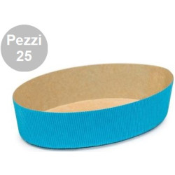 25 Stampi Uova in carta cellulosa calandrata per Uova da 750 g colore blu