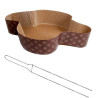 Kit Spillone 50 cm con 6 Stampi Colomba in carta cellulosa calandrata per colombe dal peso di 1,5 Kg Kit Spillone 50 cm con 6 Stampi Colomba in carta cellulosa calandrata per colombe dal peso di 1,5 Kg
