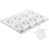 Stampi gelato Donuts da Silikomart: 2 stampi in silicone + 1 Vassoio 30 x 40 cm + 50 bastoncini stecco in plastica Stampi gelato Donuts da Silikomart: 2 stampi in silicone + 1 Vassoio 30 x 40 cm + 50 bastoncini stecco in plastica