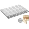 Set 2 Stampi gelato Cristalli Geometrici o Shock da Silikomart + 1 Vassoio + 50 bastoncini Stecco in legno di faggio Set 2 Stampi gelato Cristalli Geometrici o Shock da Silikomart + 1 Vassoio + 50 bastoncini Stecco in legno di faggio