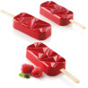 Stampi gelato Cristalli Geometrici o Shock Silikomart: 2 stampi in licone + 1 Vassoio + 50 bastoncini Stecco in legno di faggio Stampi gelato Cristalli Geometrici o Shock Silikomart: 2 stampi in licone + 1 Vassoio + 50 bastoncini Stecco in legno di faggio
