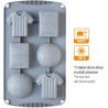 Stampo in silicone Football 6 forme Tema Calcio da Decora Stampo in silicone Football 6 forme Tema Calcio da Decora