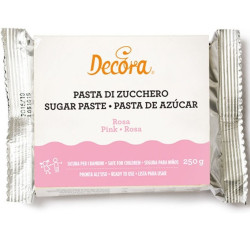 Pasta di zucchero rosa da Decora in panetti da 250 g