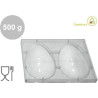 Stampo uova 450 g, in policarbonato con 2 impronte di altezza 250 mm e diametro 170 mm